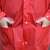 Red raincoat with two pockets, BSP Guard Easy Fit model, XL size