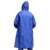 Back view of the BSP Guard blue raincoat with hood, universal size, XL