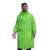 BSP Guard green raincoat with hood, front view