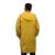 Back view of yellow raincoat with hood, BSP Guard brand, universal model, XXL size