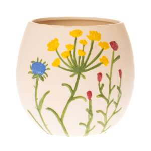 Vaza Floral ceramic vase with floral design, 12 cm - Vase