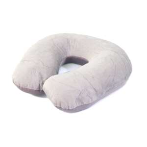 Szürke utazáshoz való nyakpárna kényelmes támaszhoz repülőgépen és autóban - Nyakpárna