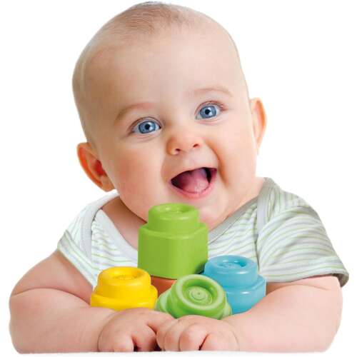 Clementoni Clemmy Puha Kockák - 10 db, 6-36 hónap