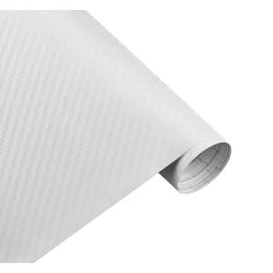 White carbon fiber vinyl wrap, 127 x 15 cm - Nonbrand Vehicle wrap