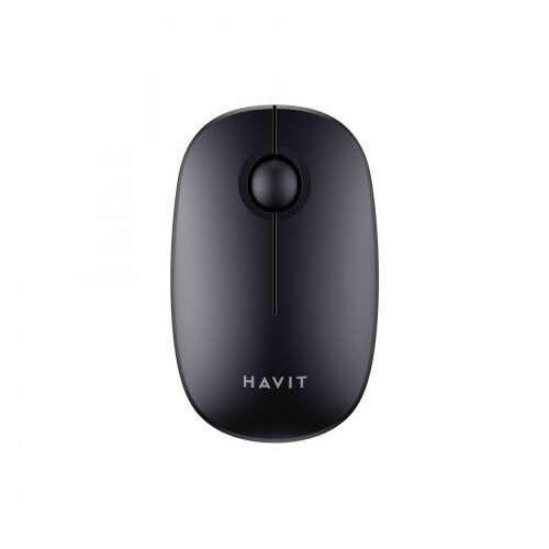 HAVIT MS57GT vezeték nélküli egér, fekete, elülső nézet