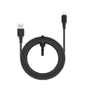 3 meter black braided Type C USB cable - Nonbrand USB Cable