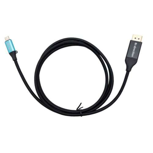 i-tec C31CBLDP8KBIDIR 1,5 m DisplayPort auf USB-C Video-Adapterkabel, schwarz