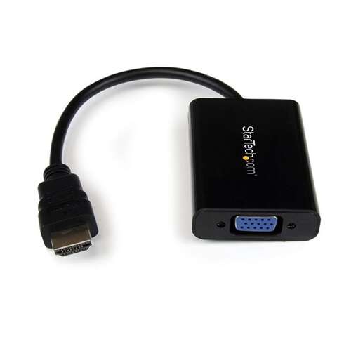 StarTech.com HD2VGAA2 HDMI-VGA átalakító kábel, fekete - VGA átalakító