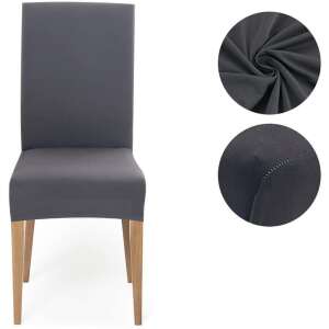 Gray chair cover, set of 4, elastic, stretch, dining chair cover, protect your chairs, easy to clean, machine washable - Home Textile
