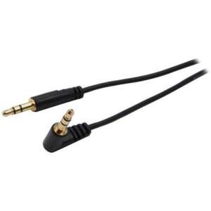 StarTech.com MU6MMSRA 1,8m 3,5mm-es dugóról 3,5mm-es dugóra derékszögű audio kábel, fekete - Startech