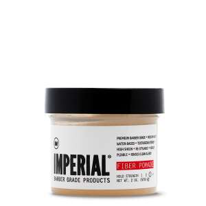 Imperial Fiber Pomade, 2 oz, water-based, high sheen, re-styleable, barber grade hair styling product - Hair styling and Electric razor