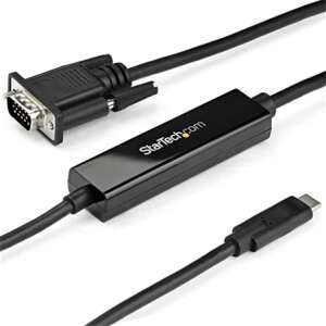 StarTech.com CDP2VGAMM1MB video átalakító kábel 1 M USB C-típus VGA (D-Sub) Fekete 107956512 - VGA átalakító