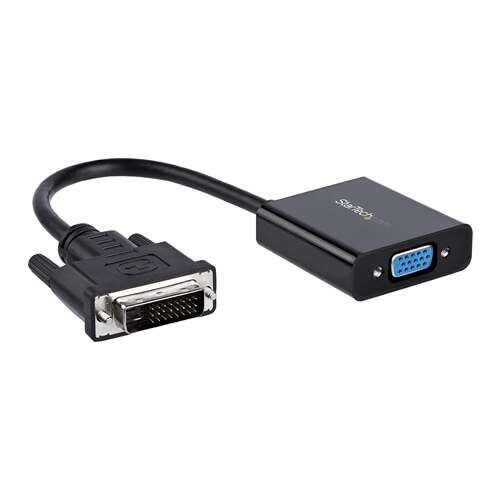 StarTech.com DVI-VGA átalakító kábel, 0,19m, fekete