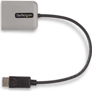 StarTech.com MST14DP122DP DisplayPort 2x DVI videó átalakító kábel, 0,3 m, Szürke - DisplayPort átalakító