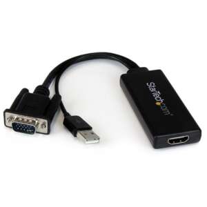 StarTech.com VGA-HDMI átalakító kábel, fekete - VGA átalakító