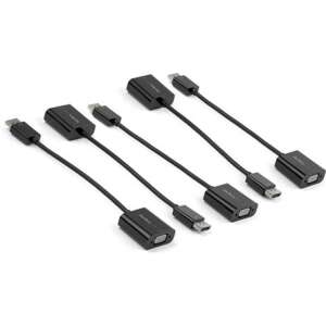 StarTech.com DP2VGA3X5 DisplayPort VGA átalakító kábel, 0,1 m, fekete - VGA átalakító