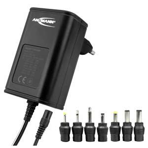 Ansmann APS 300 univerzális tápegység, fekete, EU-s dugóval és különféle csatlakozókkal - Ansmann