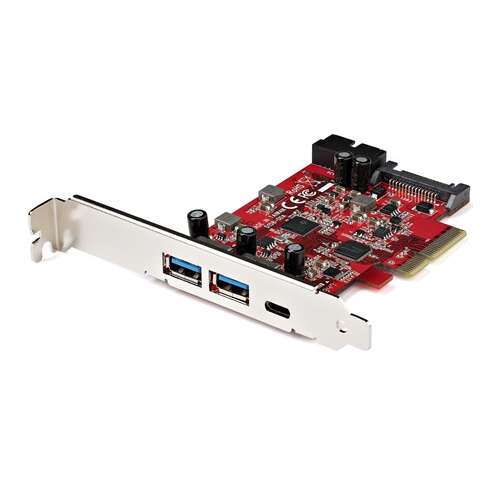 StarTech.com PEXUSB312A1C1H PCI Express - Dual USB 3.2 Gen 2 (3.1 Gen 2) adapter kártya - PCI kártya