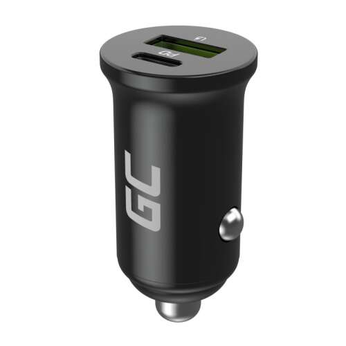 Green Cell GC CADM-GC-38AC autós töltő USB-C és USB-A porttal