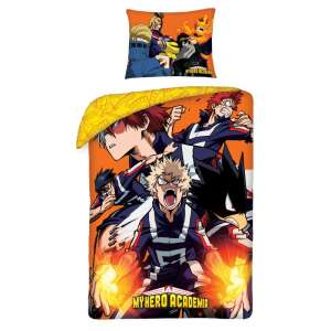 Set de lenjerie de pat My Hero Academia, cu personaje din seria anime, inclusiv Deku, Bakugo și Todoroki. Setul include o husă de plapumă și o husă de pernă. - Lenjerie de pat - tineri și adulți
