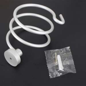 Silver Hair Dryer Holder for Bathroom Wall Mount, Hair Dryer Storage Organizer - Other bathroom accessory