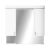 Viva STYLE tükrös fürdőszobai szekrény LED világítással, dupla szekrény, elölnézet
