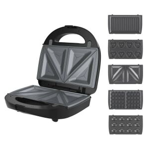 Cuptor multifunctional - 5 in 1 - aparat pentru sandvici si vafe - 750W