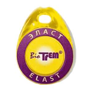Triomed Elast Medál, yellow and purple BioTrem pendant for ligament health - Health Support Device