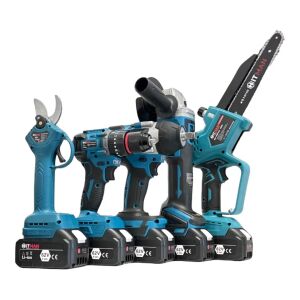 Hitman ProMax akkus szerszámkészlet metszőollóval, fúróval, sarokcsiszolóval, ütvecsavarozóval és láncfűrésszel - HITMAN