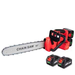Kiyoshi KE24-462 16 inch cordless chainsaw with two batteries - Garden
