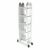 Hitman aluminum folding ladder in compact storage position
