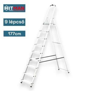 Hitman 9-step aluminum ladder, 177cm height - Ladder and Step Stool