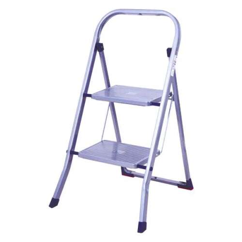 OEM 2-step folding step ladder, made of steel, 90cm high, max 150kg load capacity