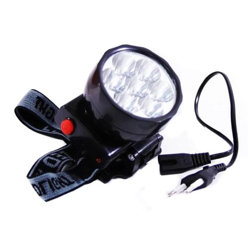 XL-588 LED headlamp, 1000 Lumen, rechargeable head light with adjustable strap and charging cable.