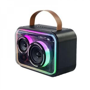 Portable K13 Karaoke Speaker with RGB Lights and Handle - Headphone and Bluetooth Speaker