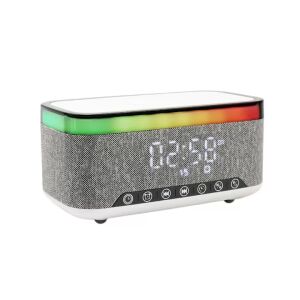KP-559 Bluetooth Speaker with Wireless Charging, Alarm Clock, and RGB Lights - Nonbrand Bluetooth Speaker