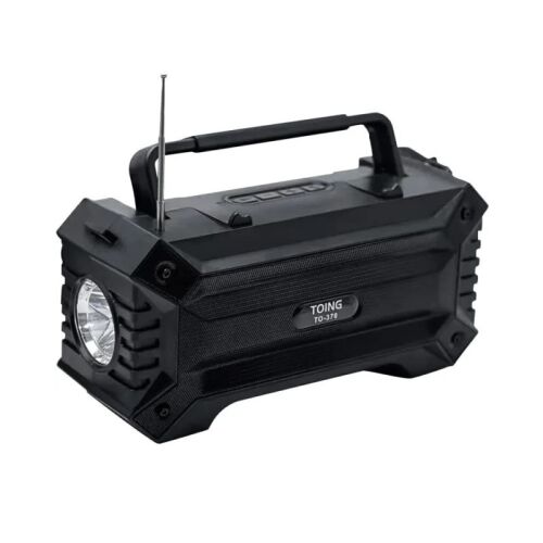 TOING TO-370 Solar Powered Bluetooth Speaker with Radio and Flashlight