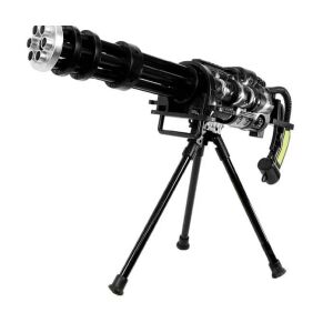 M134 Toy Gatling Gun with Tripod, angled view, realistic sound and light effects - Toy Gun, Bullet