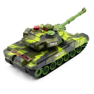 RC Harckocsi terrain pattern toy tank, angled view - Nonbrand Remote control vehicle