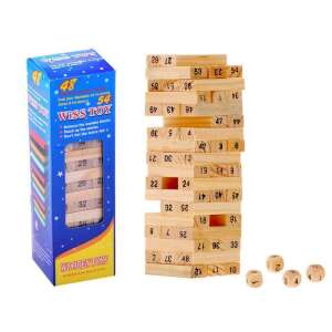 Jenga társasjáték ,dobókockákkal