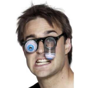 Funny glasses with popping eyes, costume accessory for adults and kids, party glasses, gag gift - Halloween decoration
