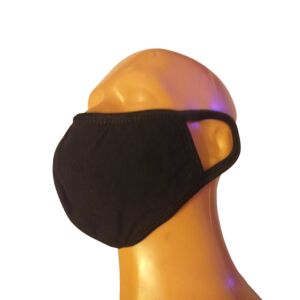 Black Washable Cotton Face Mask on Mannequin - Mouth mask