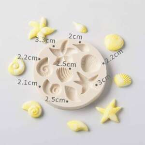 Szilikon Tortádíszítő Forma - Virágok, Szívek, Levelek - 5 db