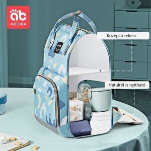 Aibedila Pelenkázó Hátizsák - Nagy Kapacitású, Vízálló