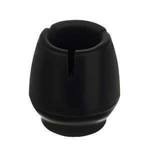 Fekete kerek székláb védő, Malatec - Padlóvédő bútorláb alátét