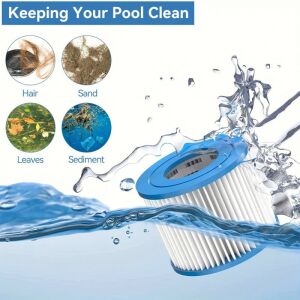 8db Medence Szűrőbetét Lay-Z-Spa-hoz, szűri a hajat, homokot, leveleket és üledéket - Vízforgató kiegészítő