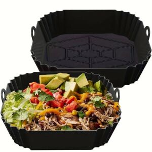 Air Fryer Szilikon Sütőforma - Tapadásmentes, 23x23cm