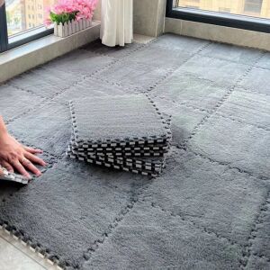 Puha Poliészter Szőnyeglapok - 12 db - 30x30cm