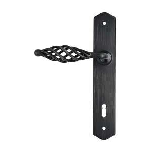 EVELÍNA 90mm black rustic door handle for BB key - Door Knobs & Handle