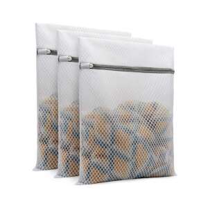 2 db Mosózsák - Nejlon - 30x40 cm - Fehér